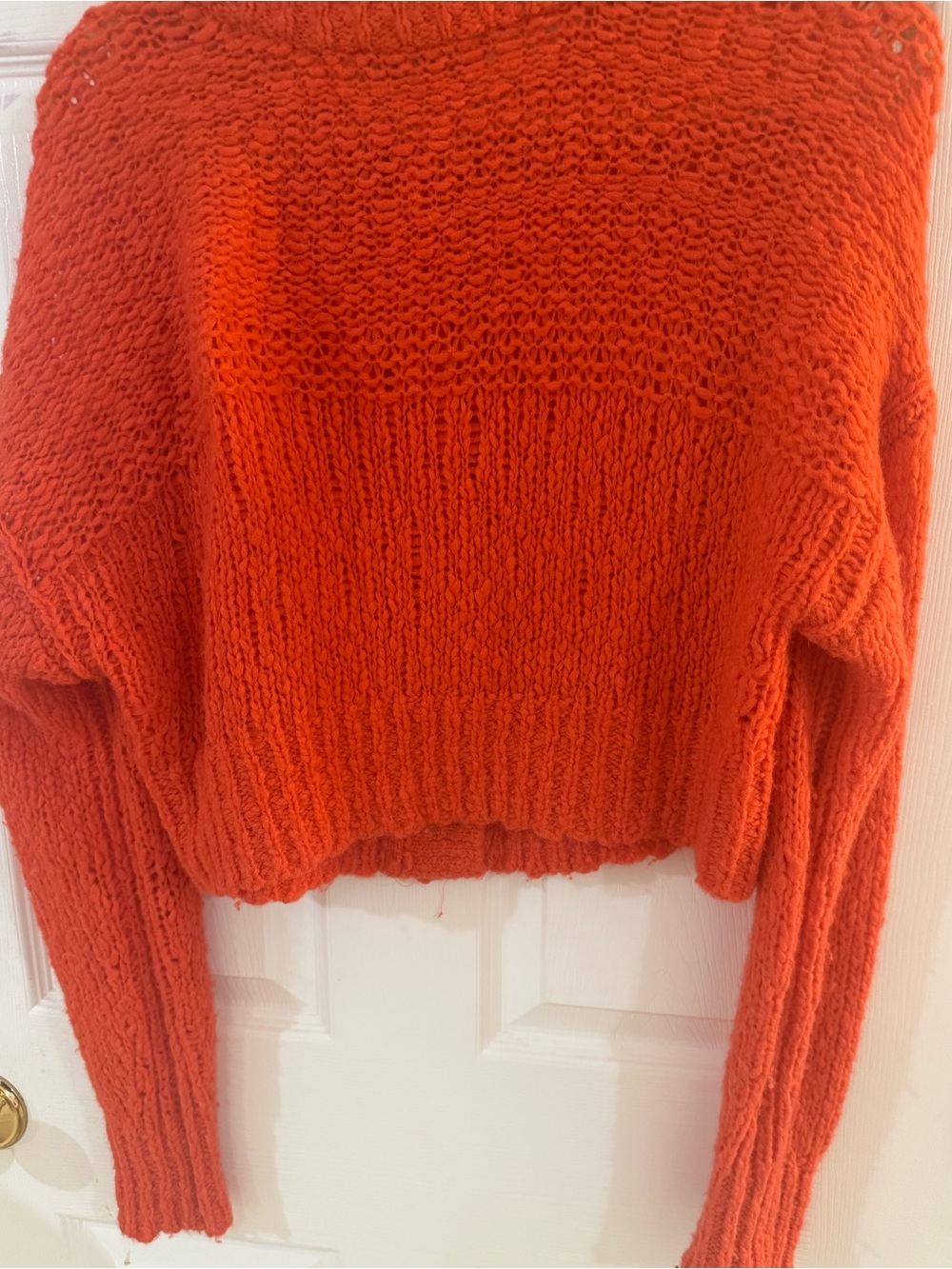 Everlane Bright Orange Lofty-Knit Button Cardigan - Picture 10 of 12